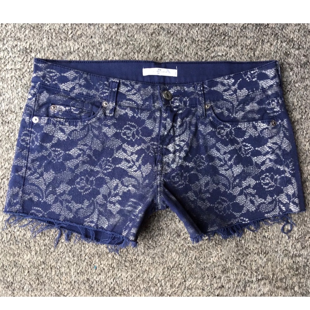 7FAM 7 For All Mankind Cutoff Short Printed